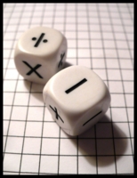Dice : Dice - 6D - Math Dice - Operations - Multiply and Divide - Rounded Corners